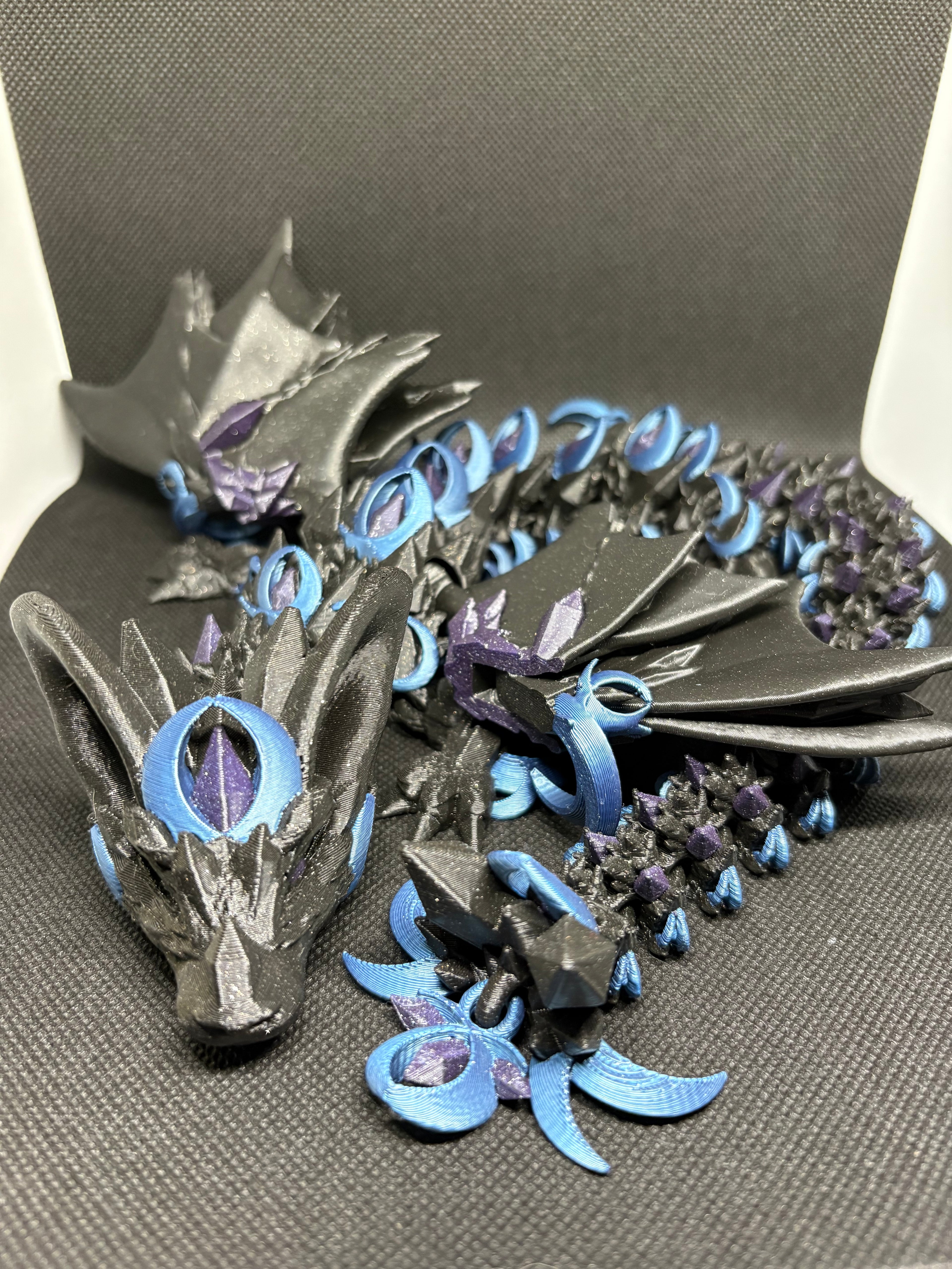 🌙🐉 Night Wing Dragon – Fully Articulated 3D Printed Fantasy Creature 🐉🌙
