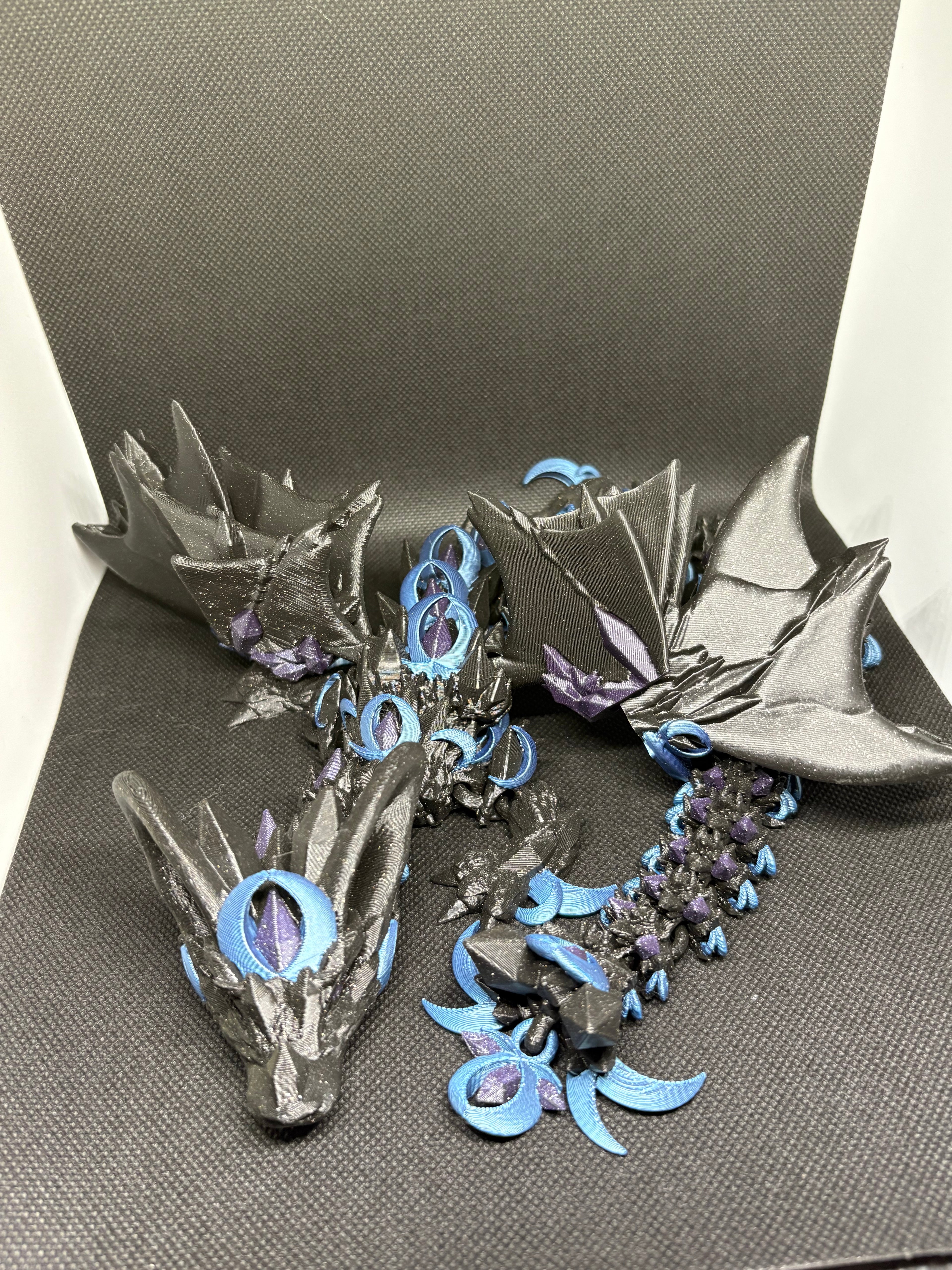 🌙🐉 Night Wing Dragon – Fully Articulated 3D Printed Fantasy Creature 🐉🌙